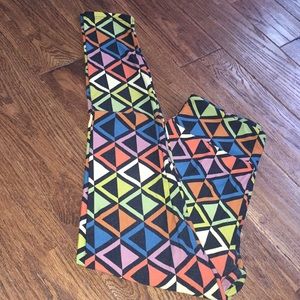 Lularoe multicolored leggings OS